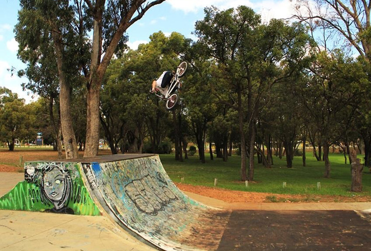 Dylan Schmidt Flair Kwinana skatepark May 2014