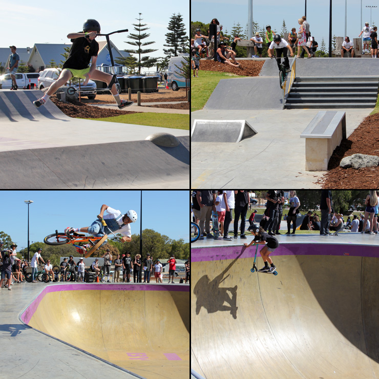 Freestyle Now busselton skatepark competition december 2015 - bmx scooter
