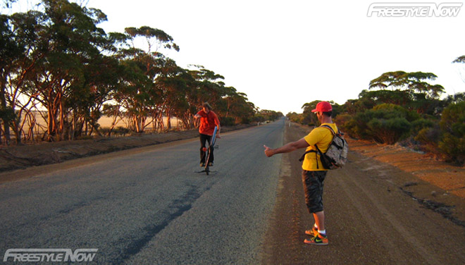 the hitchikers on the open road