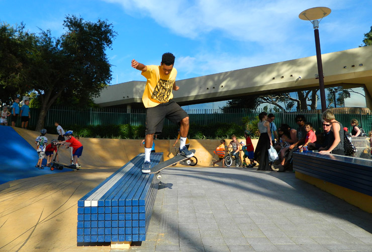 Phillip Marshall at Armadale skatepark launch 17 feb 2012