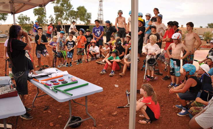 Kim Johnson in Karratha feb 2012