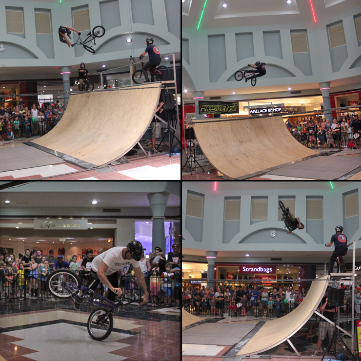 Morayfeild shopping centre bmx stunt shows