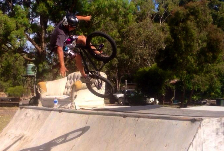 Matt Adkins at home no hander