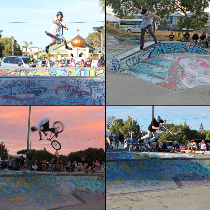 Freestylew Now Rockingham skatepark competition January 2015 bmx skateboard scooter competition
