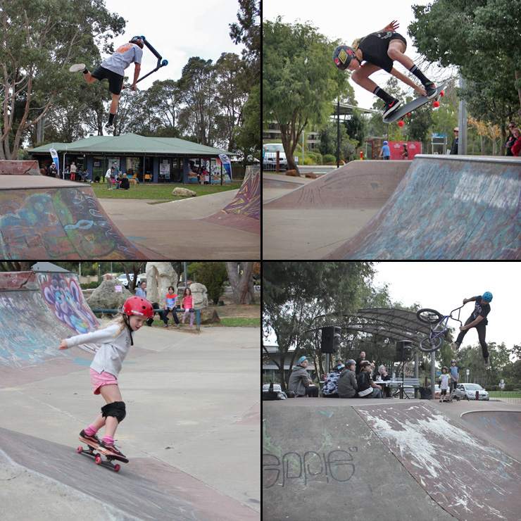 freestyle now - Margaret river skatepark bmx skateboard scooter competition May 2016
