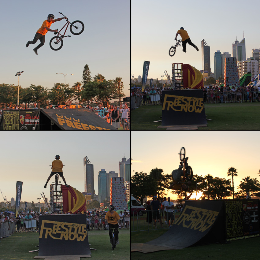 Freestyle Now bmx stunt show - Australia Day Perth Esplanade