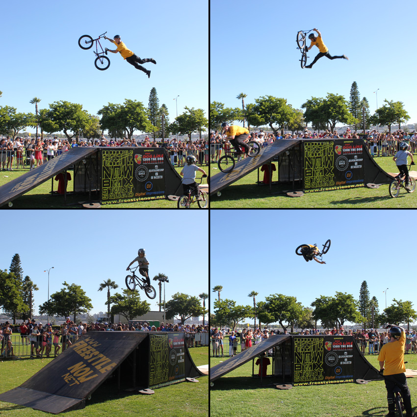 Freestyle Now bmx stunt show - 2 Perth Sky show 2018